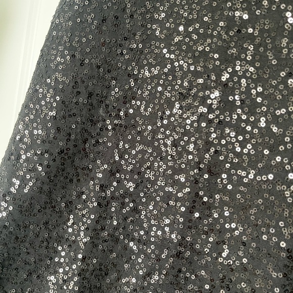 Eileen Fisher | Black Sequined Silk Sleeveless Tank Tunic Small Luxury Going Out - Picture 4 of 7